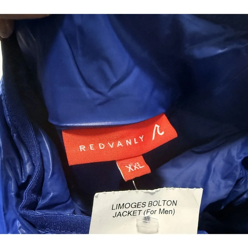 REDVANLY Bolton - Men's Blue Lightweight Golf Puffer Zip Vest - XXL - NWT NEW